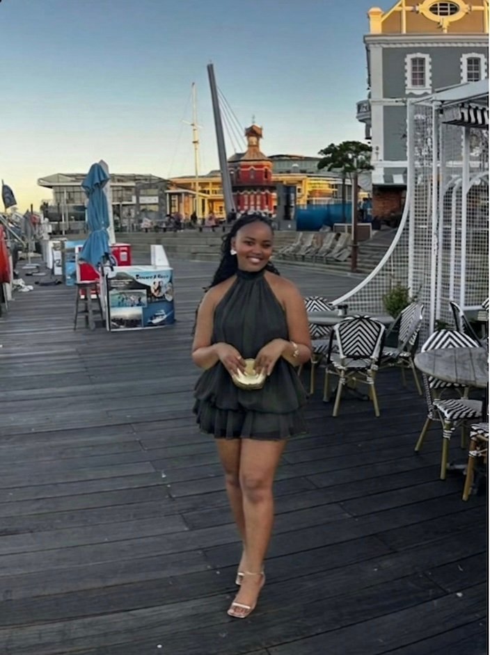 Bubble black straight dress bare back