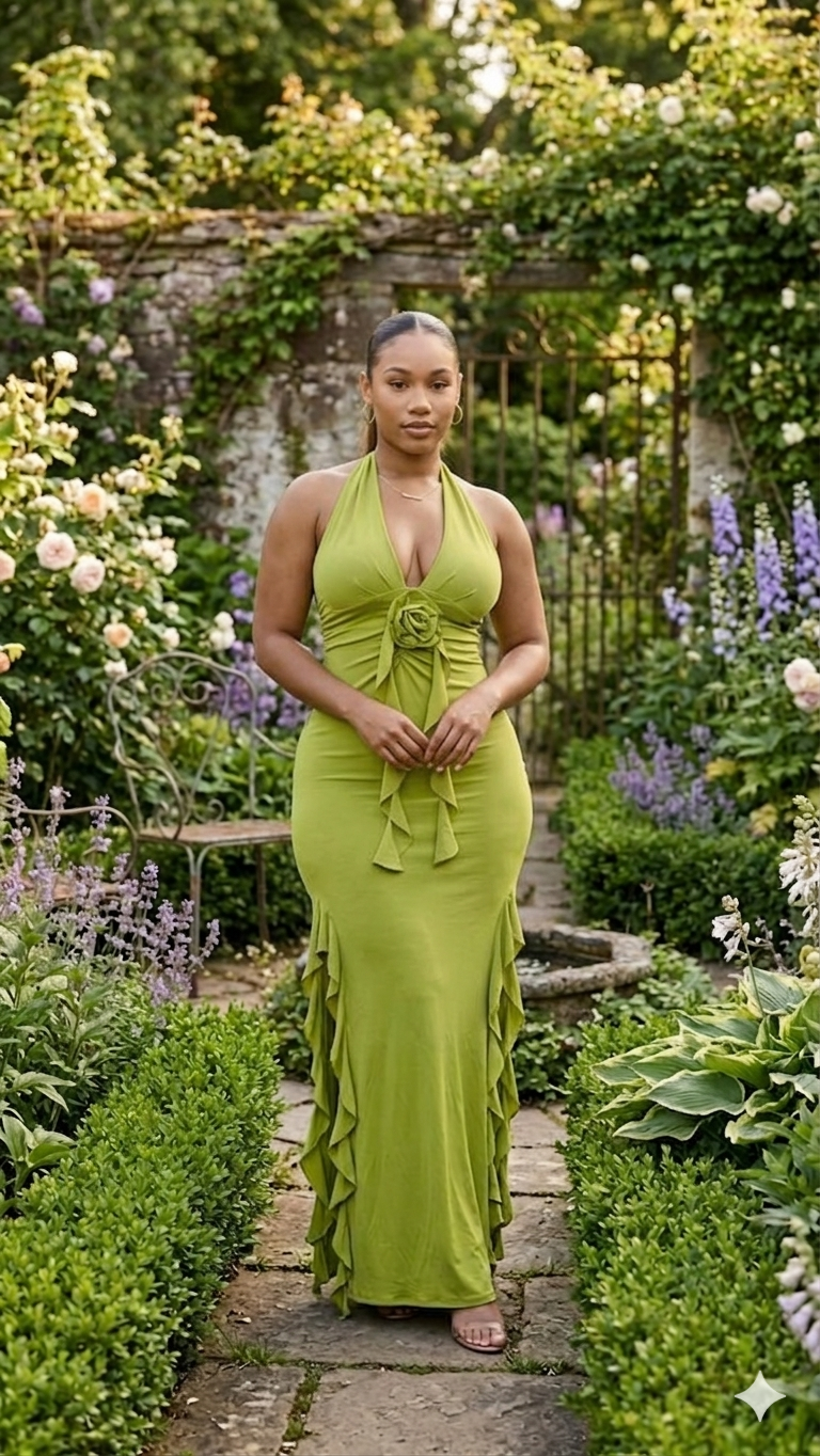 Army green  straight dress