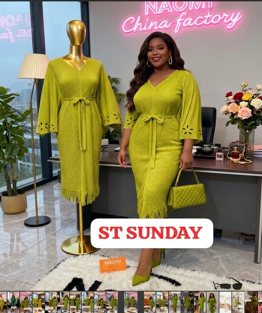 Straight dress army green